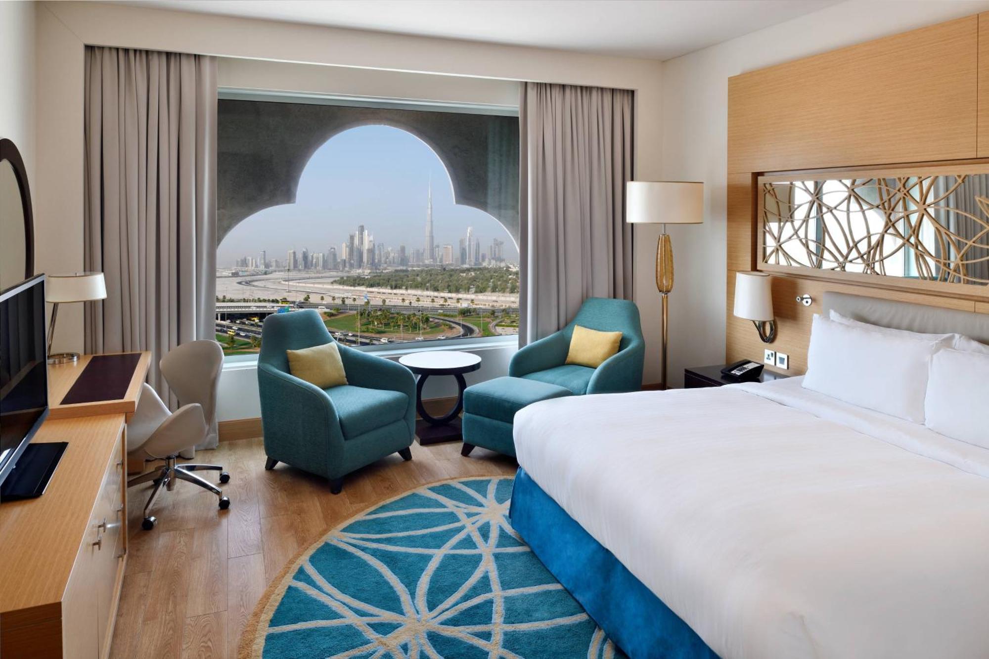 Marriott Hotel Al Jaddaf Dubai Værelse billede A guest room at the hotel